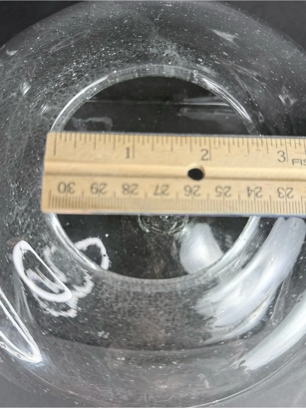 Vintage Lrg Hand Blown Glass Decanter/Canister Mercury Glass Stopper 80's Mexico